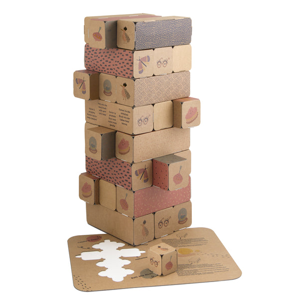 Giga Jenga di Cartone Black and White