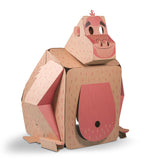 Maison en carton en forme de gorille