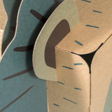 <transcy>Cardboard House to Build in the shape of a Lion</transcy>