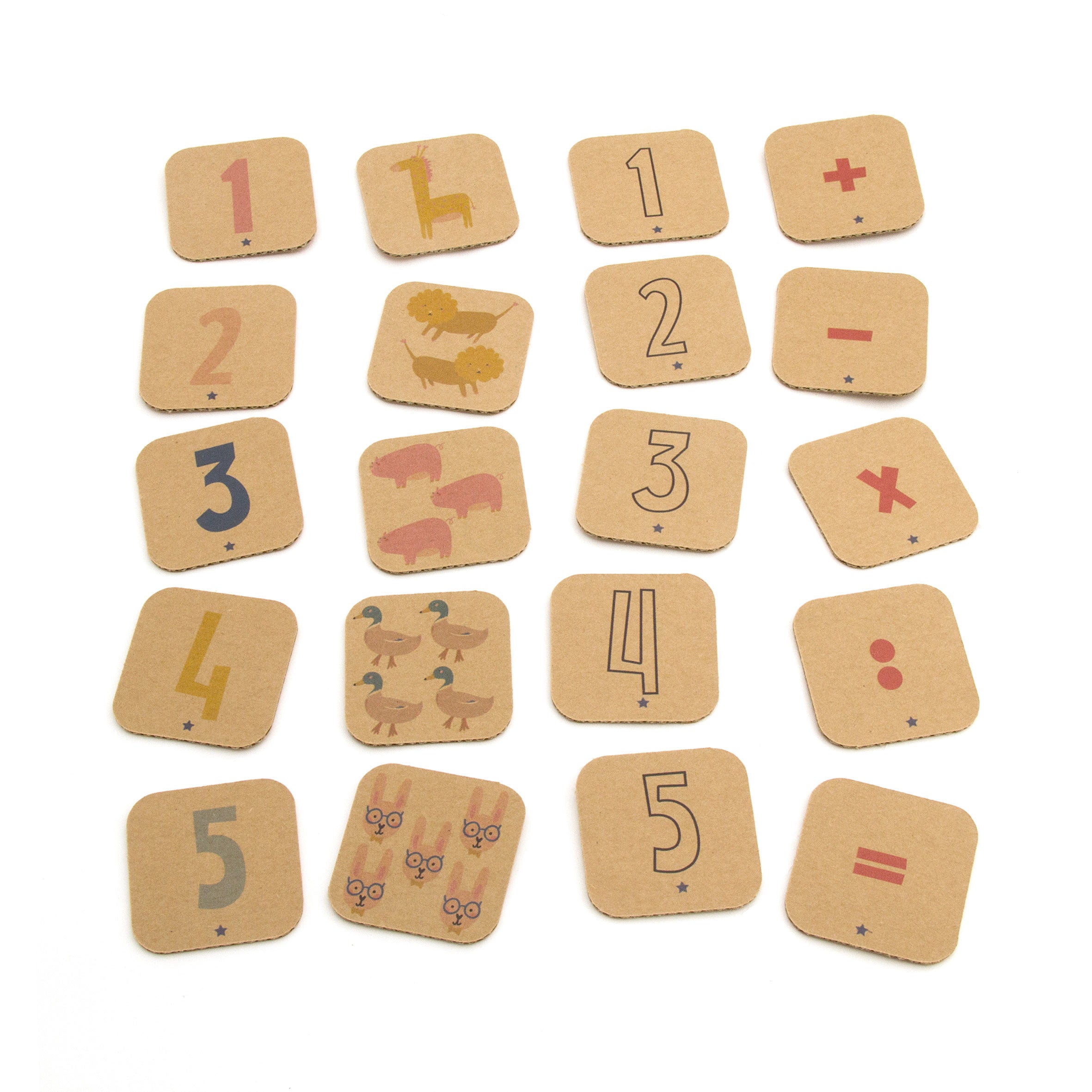 <transcy>Cardboard Numbers Tiles</transcy>